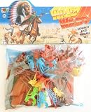 Big Big Pack 60 Pieces Wild West Cowboys and Indians Action Pack Toy Figures