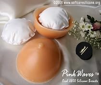 PinkWaves TM Oval X85 Silicone Breast Forms