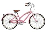 5186PmoNNXL. SL160  Nirve Rio Womens Three Speed Cruiser Bike (26 Inch Wheels, Metallic Pink)
