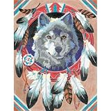 kids and infants educational toys item: Wolf with Feathers Pencil Works