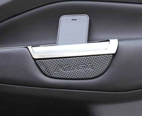 CarCoolParts 2PCS Carbon Fiber Door Handle Storage Holder For Ford Escape Kuga 2013 2014 2015