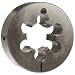 Union Butterfield 2010(UNC) Carbon Steel Round Threading Die, Uncoated (Bright) Finish, 3" OD, 1-1/4"-7 Thread Size