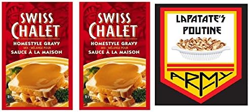 [2 Packs] Homestyle Gravy for Poutine By Swiss Chalet | One of Canada's Top Poutine Sauce Brands Delivered to Your Doorstep | Yield up to Three Poutines Per Pouch