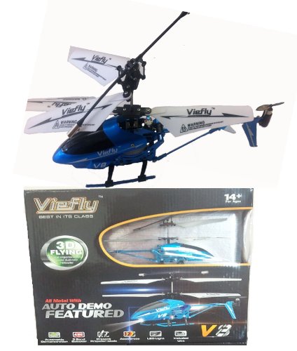 Viefly V8 Indoor Helicopter With LED Light and Auto DEMO Featured Authentic Viefly Brand-Color May Vary
