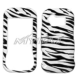 Zebra Skin Phone Protector Cover for LG GT365 (Neon)