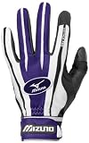  : Mizuno Vintage Pro Youth G2 Batting Glove (Purple, Medium)
