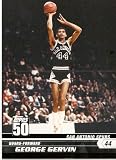 2007-08 (2008) Topps 50th Anniversary Limited Edition # 34 George Gervin / San Antonio Spurs / NBA Basketball Trading Cards in a Protective Screw Down Display Case