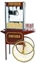 Medline Theater-Style Popcorn Popper - 8 oz Antique Popcorn Popper, 20"W x 14"D x 26"H