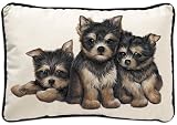 Yorkshire Terrier (Yorkie) Puppy Dog Breed Decorative Pillow - Gift for Dog Lover