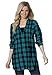 Women's Plus Size Layered Look Plaid Tunic