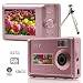 SVP DC1056 Pink 5MP Slim Digital Camera with 4x Digital Zoom, 2.5 LTPS LCD Screen bundle with Tripod