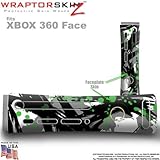 Abstract 02 Green Skin by WraptorSkinz TM fits Original XBOX 360 Factory Faceplates