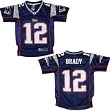 Youth / Teen NFL New England Patriots Brady #12 Athletic Comfortable Fit Short Sleeve Jersey Shirt - Dark Blue (Size: 10-12)