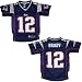 Jugend / Teens NFL New England Patriots Brady #12 Athletic Comfortable Fit Kurzärmeliges Trikot Hemd (Größe: 8)