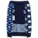 Blueberry Pet 2 Patterns Fancy Unparalleled Graphics Dog Sweater in Midnight Blue, Back Length 12