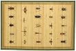 Laser Printed Split Bamboo Bugs 2' x 3' Veranda Rug