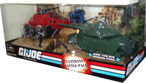 G.I. Joe Exclusive Ultimate Battle Pack Cobra vs GI Joe Playset with 6 Figures (Cobra Commander, DESTRO, Cobra H.I.S.S. Driver, Cobra Vehicle Gunner, Ralph 