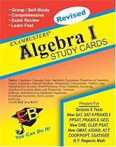 Exambusters Algebra 1 Study Cards: A Whole Course in a Box