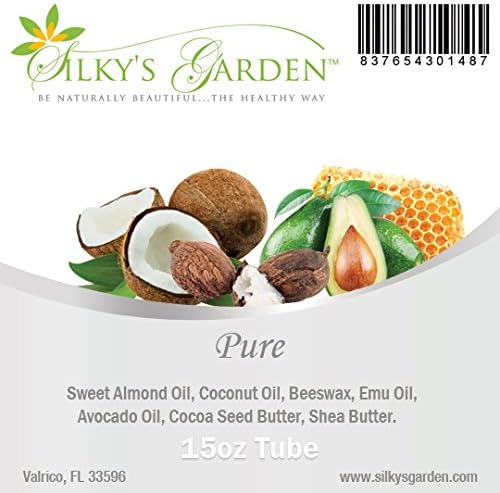 Shea Butter & Emu Oil Lip Balm - Unflavored - 4 Pack