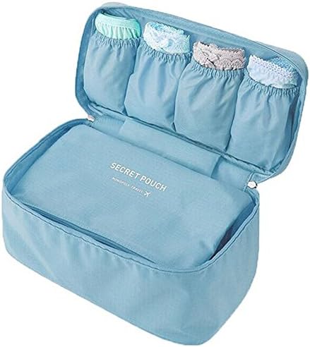 Ammykent Multi-functional Travel Organizer Make-up Bag Underwear Storage Bag Sky Blue
