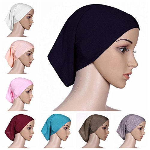 Ksweet 4 x Hijab Head Cover Inner Cap Thick Underscarf Women Underscarf Bonnet