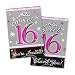 Sweet 16 Sparkle Invitations and Thank You Notes 20ct
