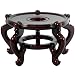 Authentic Asian Furniture & D&eacute;cor - 8.5" Diameter Chinese Fish Bowl Jardiniere Planter Pot 5 Leg Base / Stand
