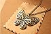 ReNext Retro Classic Vintage Bronze Butterfly Pendant Necklace Chain