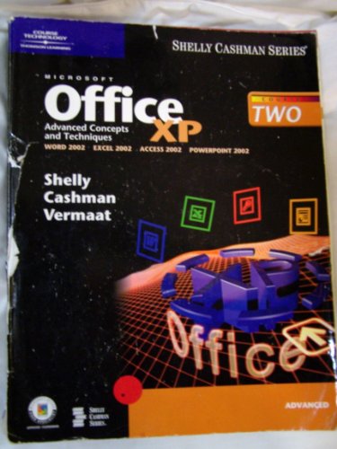 microsoft office xp advanced concepts and techniques shelly cashman