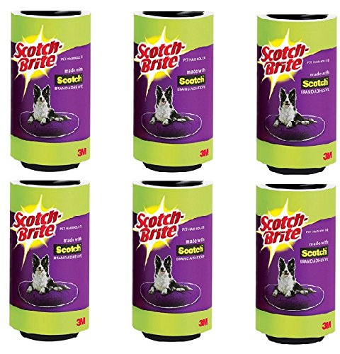 Scotch-brite Jumbo Lint Roller REFILLS , 56 Sheets 