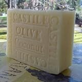 Castile Olive / Organic Coconut with Cocoa Butter (Unscented) Excellent for Face and Body Soap ~ Natural Handcrafted...