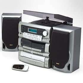 Teac DC-D2831 Compact Stereo with 3-CD Changer and LP Turntable