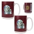 New England Patriots 2pc 15oz Gameball Ceramic Mug Set - Helmet logo NFL Football
