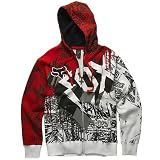 Fox Racing Type-O-Negative Youth Boys Front Fleece Hoody Zip Sports Wear Sweatshirt
