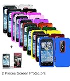 Ten Silicone Cases / Skins / Covers for HTC EVO 3D - White, Black, Hot Pink ....