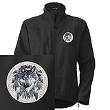 Artsmith, Inc. Women's Embroidered Jacket Wolf Dreamcatcher - Medium