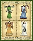 Angel of the Seasons Christmas Throw & Pillow Set