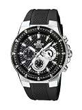 CASIO EF-552-1AVEF Edifice - Reloj de caballero de cuarzo, correa de resina color negro (con cron�metro, luz)
