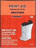set of two compatible lc41 black brother inkjets for lc41bk/lc47..