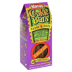 Nana's Apple & Oats Cookie Bars, 5-Count Bars (Pack of 8)