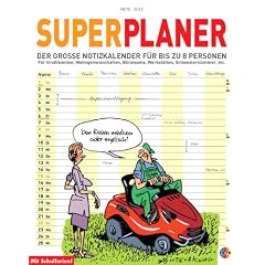 Butschkow Superplaner 2012: Mit Schulferien. 8 Spalten