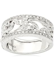 Kobelli 1/4 cttw Round Diamond 14k White Gold Fashion Band