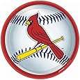 Amscan St. Louis Cardinals 9" Round Dinner Plates
