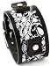 Nemesis #MS-K Wide Black Leather Cuff Tattoo Imprinted Band