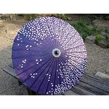 踊り傘　花吹雪　青