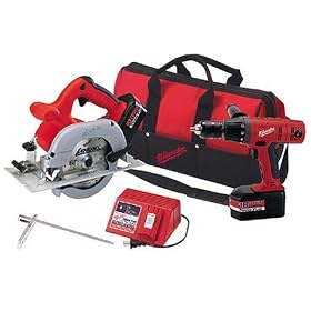 Click here to buy Milwaukee 0902-28 18 Volt 1 2-Inch Lok-Tor Hammer-Drill and Circular Saw Combo Kit by Milwaukee.