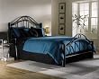 Linden Bed King Size with Headboard, Footboard and Frame in Ebony Finish By Fashion Bed Group