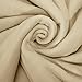 DOZZZ King Polar-Fleece Thermal Blanket Beige (108 by 90 Inches) - Extra Soft Brush Fabric, Super Warm Bed Fleece Blanket Lightweight Couch Throw Blanket, Easy Care, Machine Washable Blanket