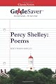 GradeSaver(TM) ClassicNotes Percy Shelley: Poems