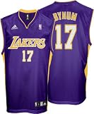 Andrew Bynum Los Angeles Lakers Purple Replica Adidas NBA Jersey
